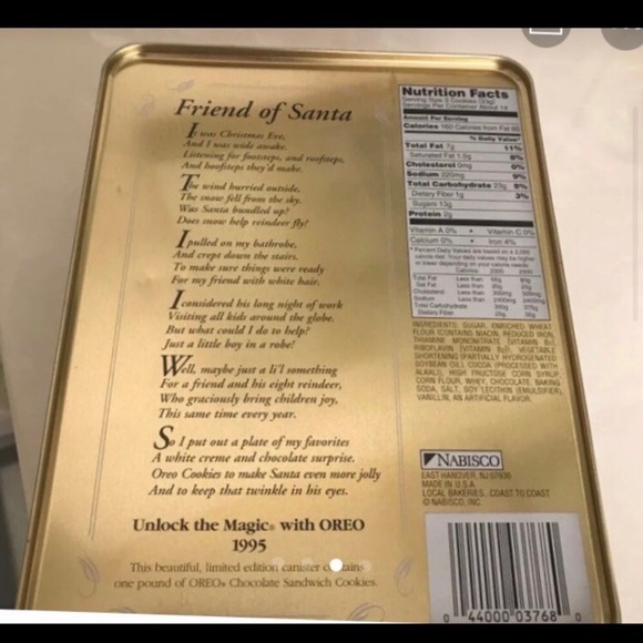 🎄🎁Vintage Collectors Oreo’s Tin-firm - Picture 4 of 5